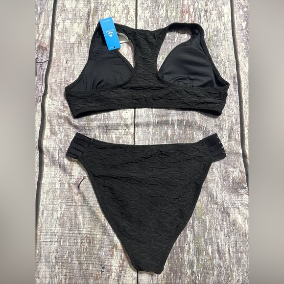 NWTS Black Textured Bikini - Picture 6 of 7